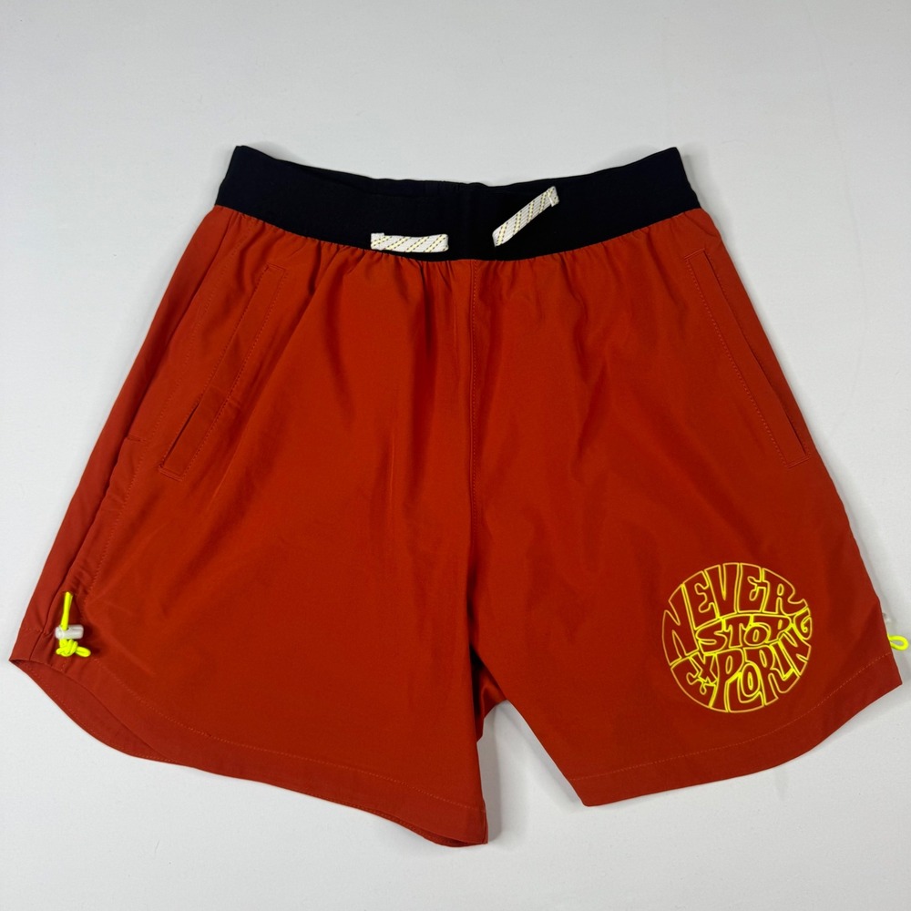 The North Face Trailwear‎ Shorts Womens Small Orange Graphic Running Hiking